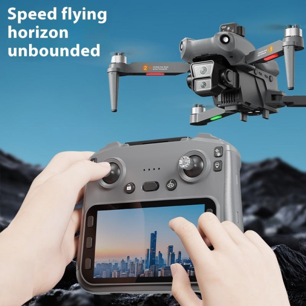 Квадрокоптер L300 ULTRA MAX з GPS та 4K камерою – до 50 хв польоту Дрон з пультом з екраном 5.9" / 2 акумулятори