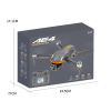 Квадрокоптер з екраном AE4 PRO, HD камера 480P, безщітковий мотор оптичне позиціонування, дрон із сумкою