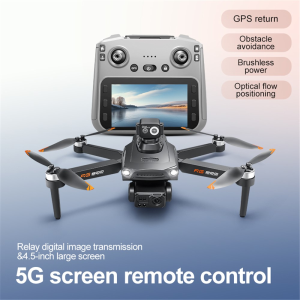 Квадрокоптер RG800 MAX дрон з подвійною камерою, GPS, системою обходу перешкод і FPV, до 1200 м. 25 хв.