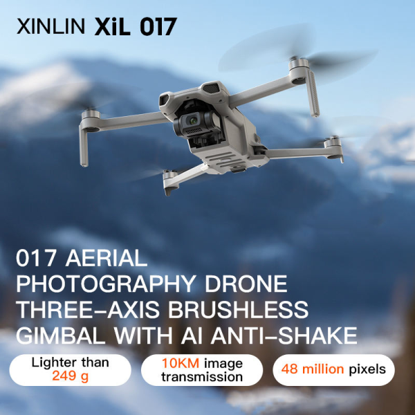 Квадрокоптер XIL 017 з 4K-камерою та 3-осьовим підвісом Преміум дрон з 5.5-дюймовим екраном 35 хв. до 6 км