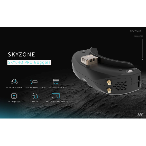 Skyzone SKY04O PRO професійні FPV-окуляри OLED 1280×720, FOV 42°, SteadyView, DVR 60fps