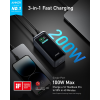Повербанк Anker A1336 20000 мА·год 200W, Power Bank USB-C 100W / USB-A 65W, LCD-дисплей, швидка зарядка