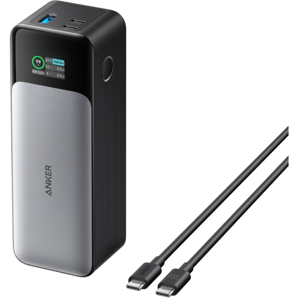Power Bank Anker 737 (A1289) - 24 000 мА·рік, PD 3.1 до 140 Вт, для ноутбука, планшета та смартфона