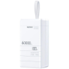 Потужний Повербанк Powerbank REMAX 60 000 mAh RPP-650, PD 100 Вт, заряджання ноутбуків, 2×USB-C + USB-A