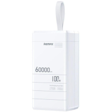 Потужний Повербанк Powerbank REMAX 60 000 mAh RPP-650, PD 100 Вт, заряджання ноутбуків, 2×USB-C + USB-A