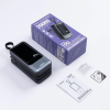 Потужний Повербанк Remax RPP-59 Power Bank 20000 мА·год, 65W PD + 60W QC, USB-C/USB-A, вбудований знімний Type-C-кабель, дисплей