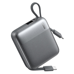 Повербанк Powerbank Remax FC-06 20000 мА·год (22.5W) Power Bank з вбудованим кабелем Type-C, швидка зарядка PD/QC, USB-A 12W