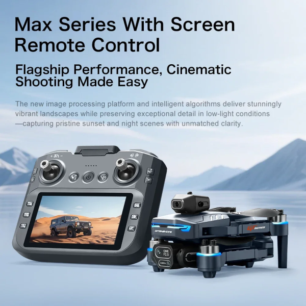 Квадрокоптер GT8 з камерою 4K, безколекторні мотори, оптичне позиціонування, уникнення перешкод, FPV 5G Wi-Fi, складаний дрон до 2