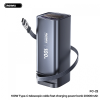 Повербанк Power Bank Remax FC-22 20000 mAh 100W, Type-C PD, вбудований кабель, швидка зарядка ноутбука, дисплей