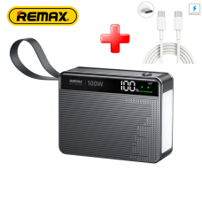 Повербанк PowerBank REMAX FP-6 60000 мА·год, для ноутбука зі швидкою зарядкою, 100W PD, 2×Type-C, LED-дисплей, ліхтарик