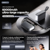 Повербанк PowerBank REMAX FP-6 60000 мА·год, для ноутбука зі швидкою зарядкою, 100W PD, 2×Type-C, LED-дисплей, ліхтарик