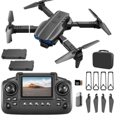 Квадрокоптер дрон E99 камера HD 1080P, екран, FPV, захист від перешкод, керування без телефону