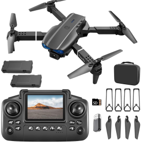 Квадрокоптер дрон E99 камера HD 1080P, екран, FPV, захист від перешкод, керування без телефону