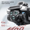 Квадрокоптер M66 MAX з пультом та екраном, FPV, подвійна камера, безщіткові мотори, складаний дрон
