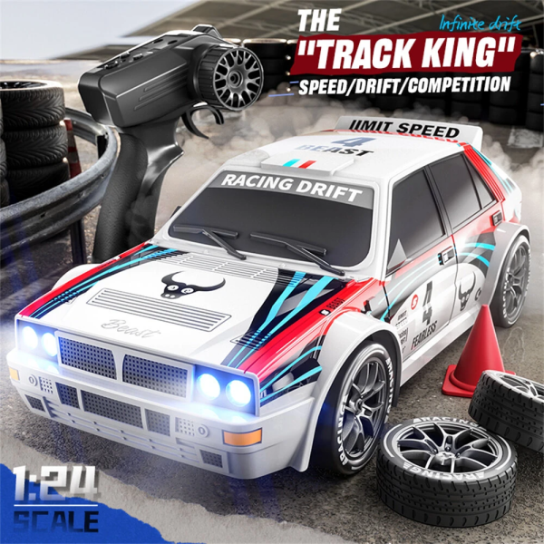 Радіокерована дрифт машинка ZLL SG204 PRO 4WD 1/24 RTR дрифт авто 4WD 1:24 з LED підсвічуванням та змінними шинами