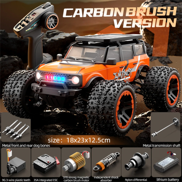 RC джип ZLL  SG201 PRO, 1:20, щітковий, металевий привід радіокерована машина 40 км/год, LED