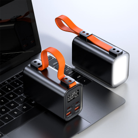 Power Bank Повербанк 100W PD 27000 mAh - заряджання ноутбуків і планшетів, MacBook, LED дисплей з швидкою зарядкою