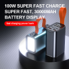 Power Bank Повербанк 100W PD 27000 mAh - заряджання ноутбуків і планшетів, MacBook, LED дисплей з швидкою зарядкою