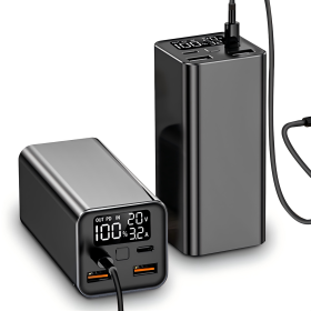 Потужний Повербанк Power Bank 18000 mAh 65W PD заряджання ноутбуків через Type-C із швидкою зарядкою