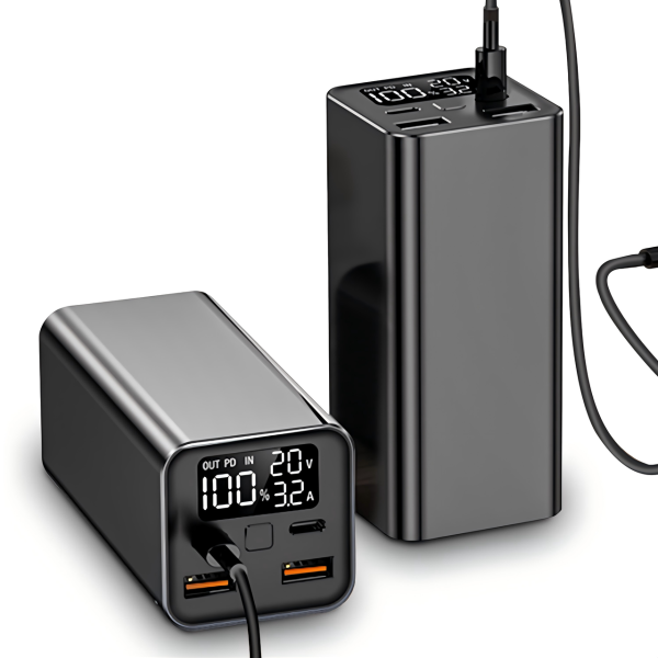 Потужний Повербанк Power Bank 18000 mAh 65W PD заряджання ноутбуків через Type-C із швидкою зарядкою