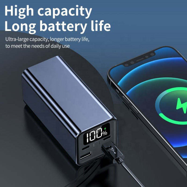 Потужний Повербанк Power Bank 18000 mAh 65W PD заряджання ноутбуків через Type-C із швидкою зарядкою