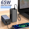 Потужний Повербанк Power Bank 18000 mAh 65W PD заряджання ноутбуків через Type-C із швидкою зарядкою