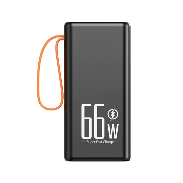 Повербанк Power bank 50000 mAh з LED-ліхтарем, швидка зарядка 22.5W, 4 USB ремінець