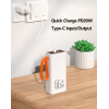 Повербанк 50000 mAh з LED-ліхтарем, швидка зарядка 22.5W 4 USB ремінець