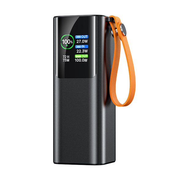 Павербанк 18000 mAh 100W PD для ноутбука та MacBook — Power Bank PQ2220 з ліхтариком + кабель