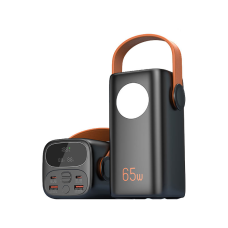 Повербанк 40000 mAh 65W PD для ноутбука та MacBook — Power Bank PQ2127 з дисплеєм та ліхтарем