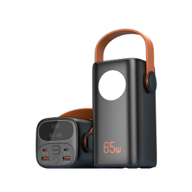 Повербанк 40000 mAh 65W PD для ноутбука та MacBook — Power Bank PQ2127 з дисплеєм та ліхтарем