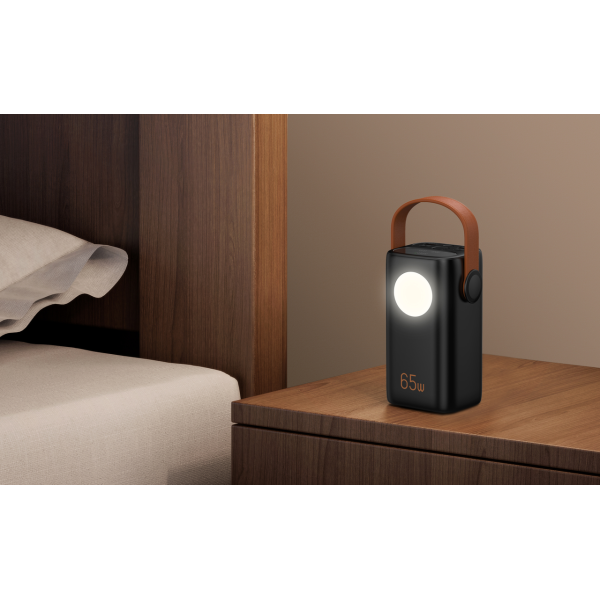 Повербанк 40000 mAh 65W PD для ноутбука та MacBook — Power Bank PQ2127 з дисплеєм та ліхтарем