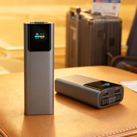 Повербанк із кабелем Type-C Power Bank P318 20000 mAh швидка зарядка 22.5W PD 45W дисплей для смартфонів та планшетів