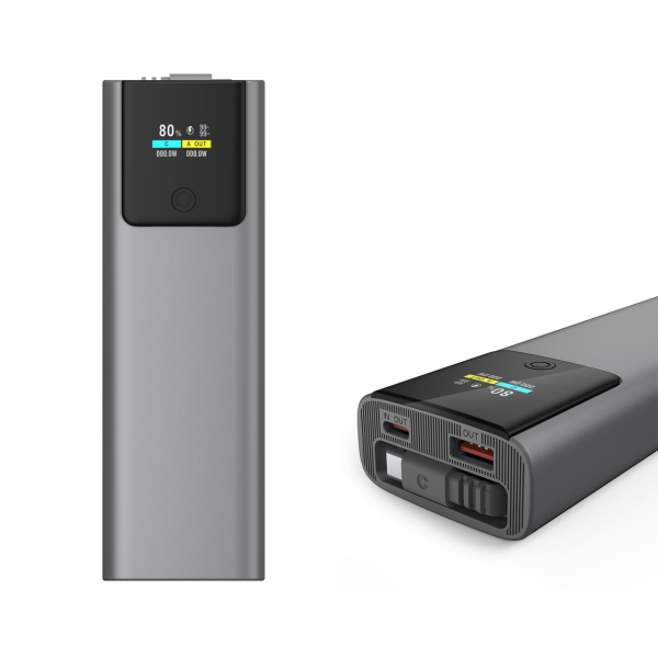 Повербанк із кабелем Type-C Power Bank P318 20000 mAh швидка зарядка 22.5W PD 45W дисплей для смартфонів та планшетів