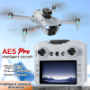 Квадрокоптер AE5 PRO з пультом та екраном FPV дрон з камерою 1 акумулятор