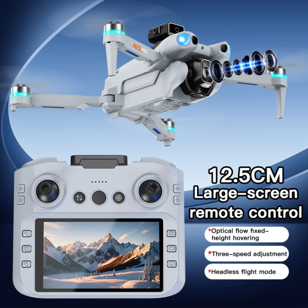 Квадрокоптер AE5 PRO з пультом та екраном FPV дрон з камерою 2 акумулятори