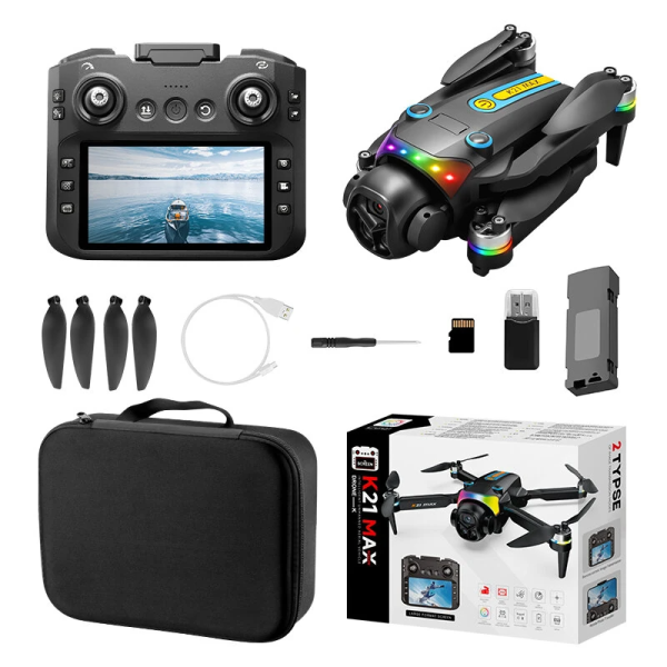 Квадрокоптер XKJ K21 MAX з пультом з екраном 4.3″, WiFi FPV, подвійна камера